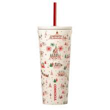 Load image into Gallery viewer, Hallmark + Disney Holiday Ever After Corkcicle Stainless Steel Cold Cup, 24 oz.
