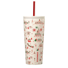 Load image into Gallery viewer, Hallmark + Disney Holiday Ever After Corkcicle Stainless Steel Cold Cup, 24 oz.
