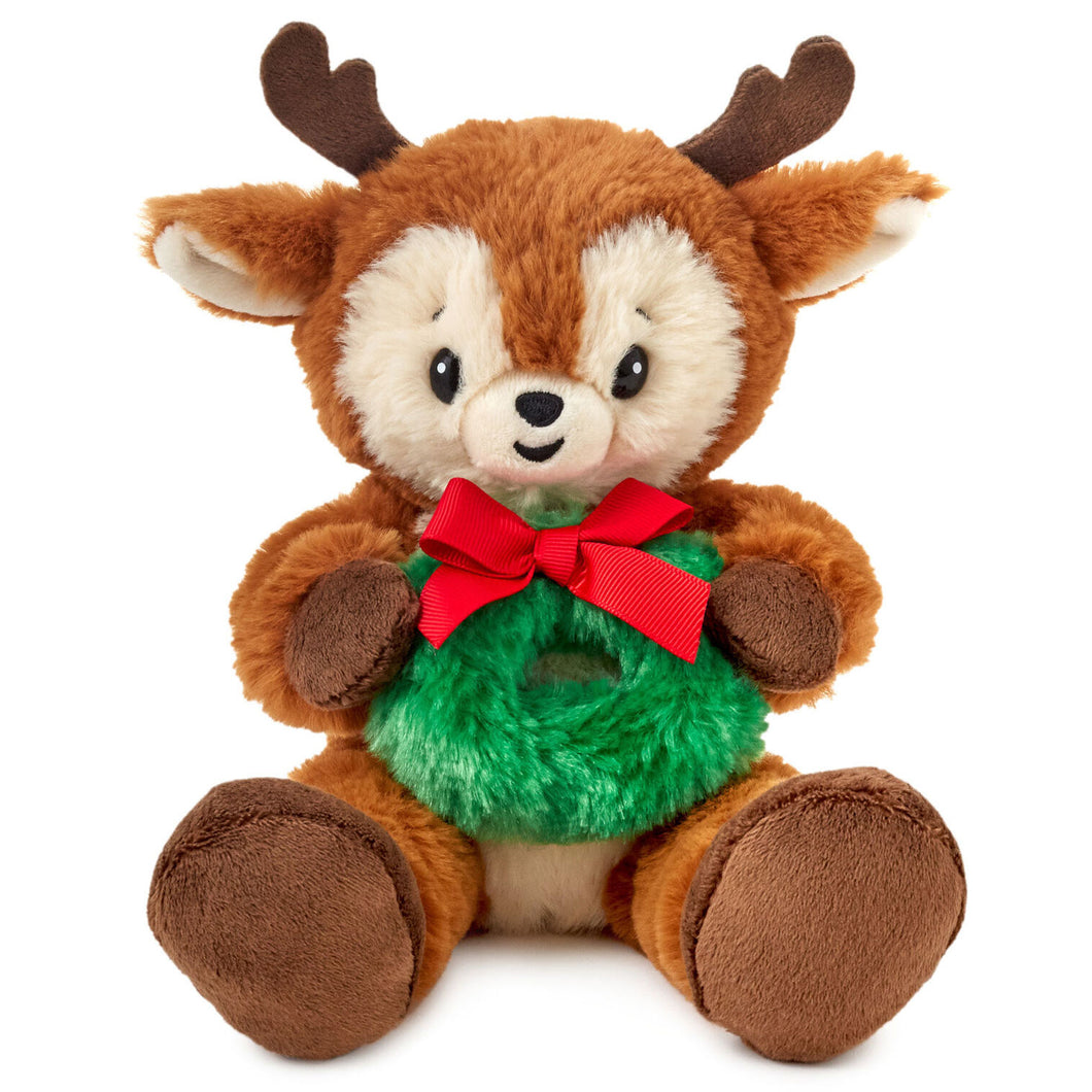 Hallmark Reindeer With Wreath Plush, 6