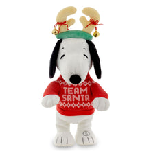 Load image into Gallery viewer, Hallmark Peanuts® Team Santa Snoopy Plush With Sound and Motion, 14&quot;
