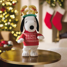 Load image into Gallery viewer, Hallmark Peanuts® Team Santa Snoopy Plush With Sound and Motion, 14&quot;
