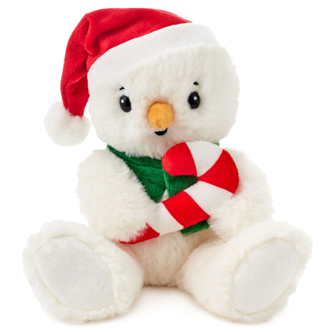 Hallmark Snowman With Candy Cane Plush, 6