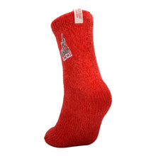 Load image into Gallery viewer, Hallmark + Disney Holiday Ever After Red Castle Crew Socks
