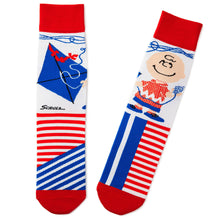 Load image into Gallery viewer, Hallmark Peanuts® Charlie Brown With Kite Novelty Crew Socks
