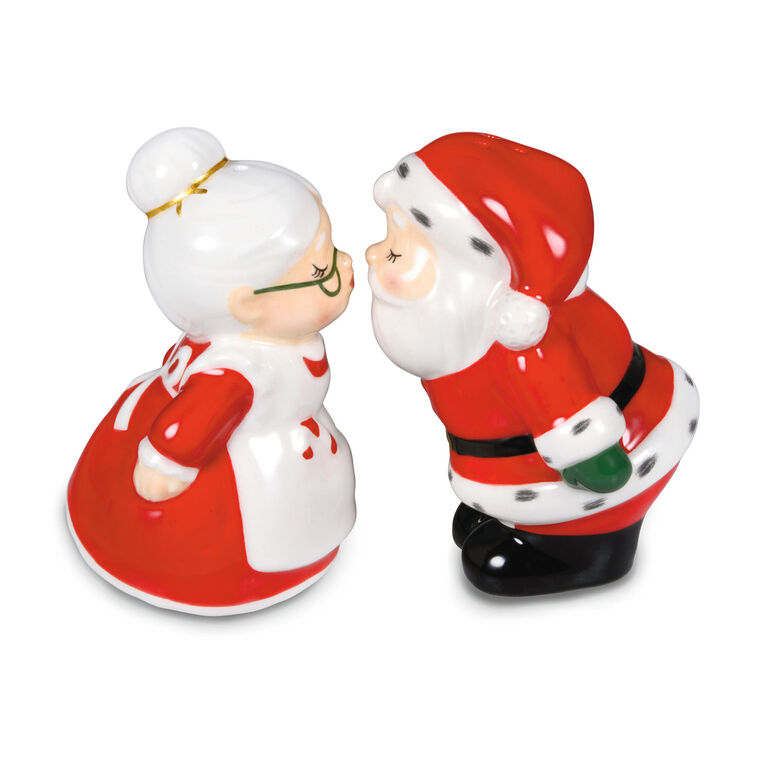 Hallmark Kissing Clauses Salt and Pepper Shakers, Set of 2