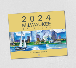 Milwaukee 2024 Watercolor Calendar by James Steeno