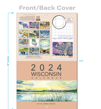 Load image into Gallery viewer, Wisconsin 2024 Watercolor Calendar by James Steeno
