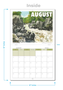 Wisconsin 2024 Watercolor Calendar by James Steeno