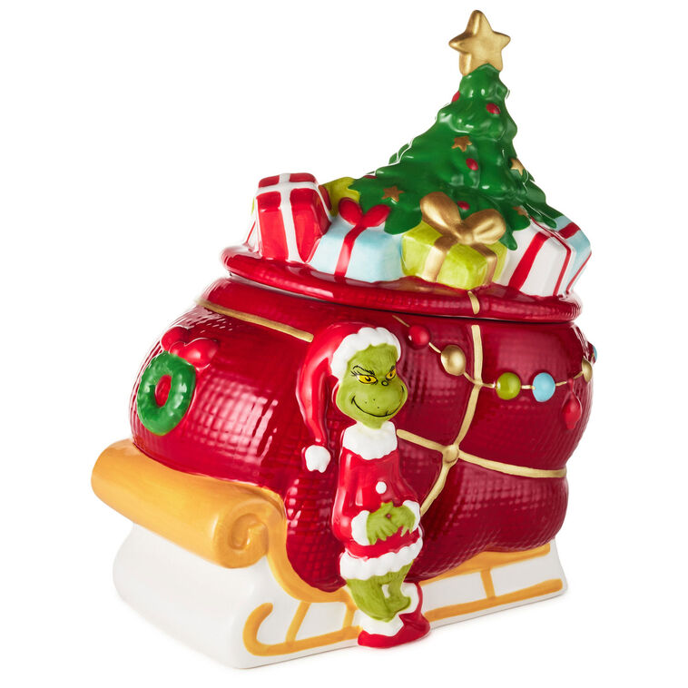 Hallmark Dr. Seuss's How the Grinch Stole Christmas!™ Grinch Cookie Jar With Sound