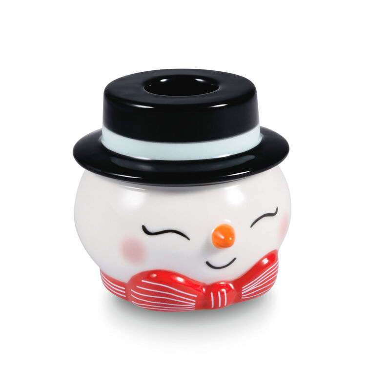 Hallmark Shaped Snowman Taper Candle Holder, 2.4
