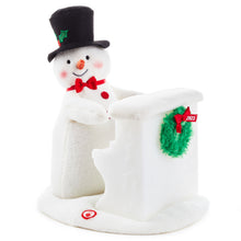 Load image into Gallery viewer, Hallmark 20th Anniversary Sing-Along Showman Snowman Plush With Sound, Light and Motion
