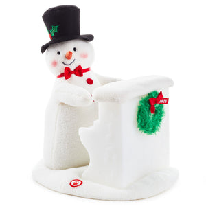 Hallmark 20th Anniversary Sing-Along Showman Snowman Plush With Sound, Light and Motion