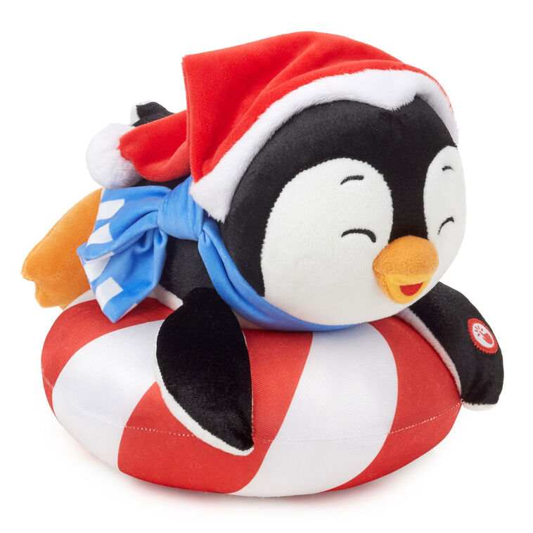 Hallmark Playful Penguins Sledding All the Way Plush With Sound and Motion, 7.5