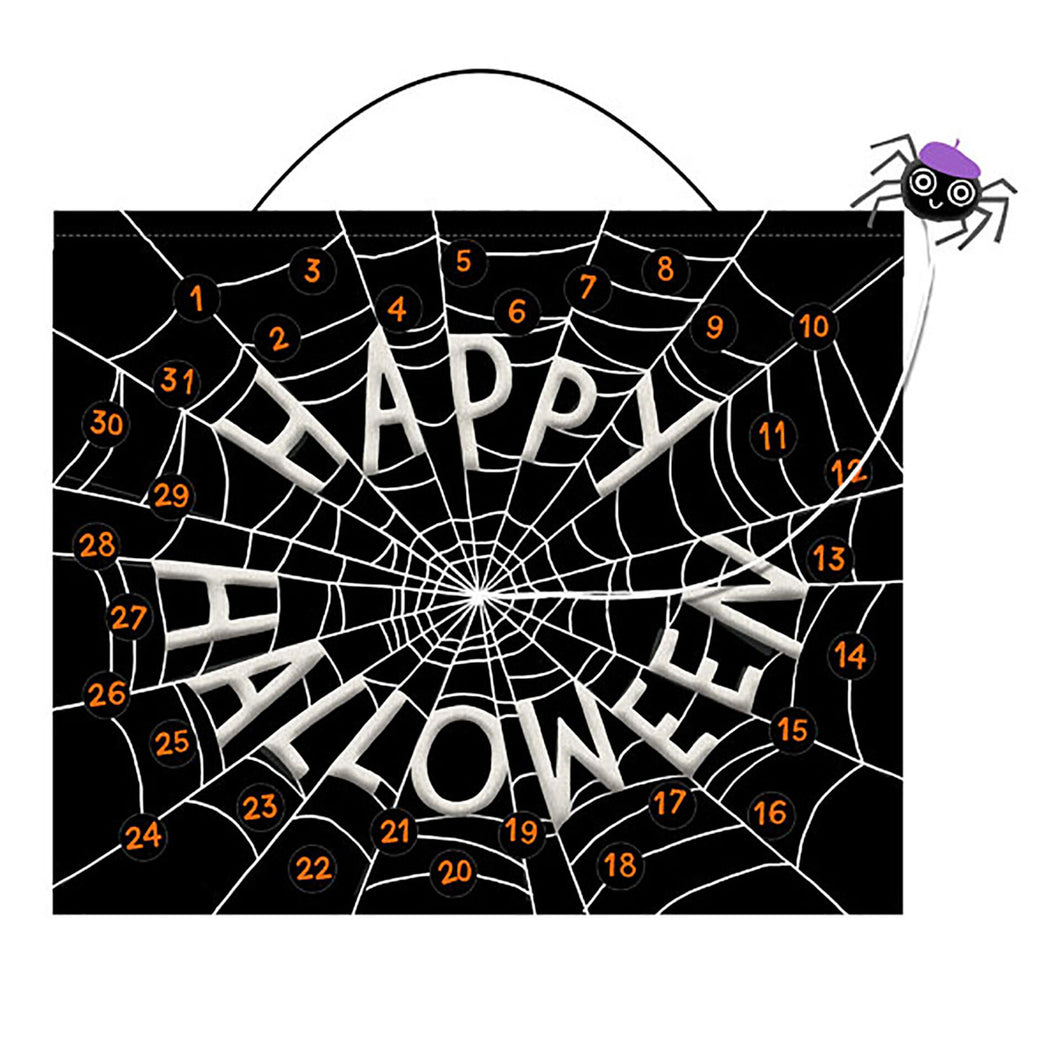 Hallmark Spider Web Glow-in-the-Dark Halloween Countdown Calendar