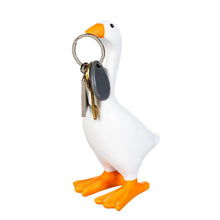 Load image into Gallery viewer, Gordy the Desktop Goose Hillside Pasture Table Décor, Resin Magnetic Key Holder, 8"H
