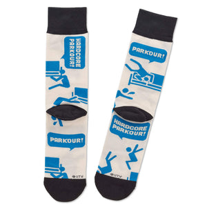 Hallmark The Office Parkour Novelty Crew Socks