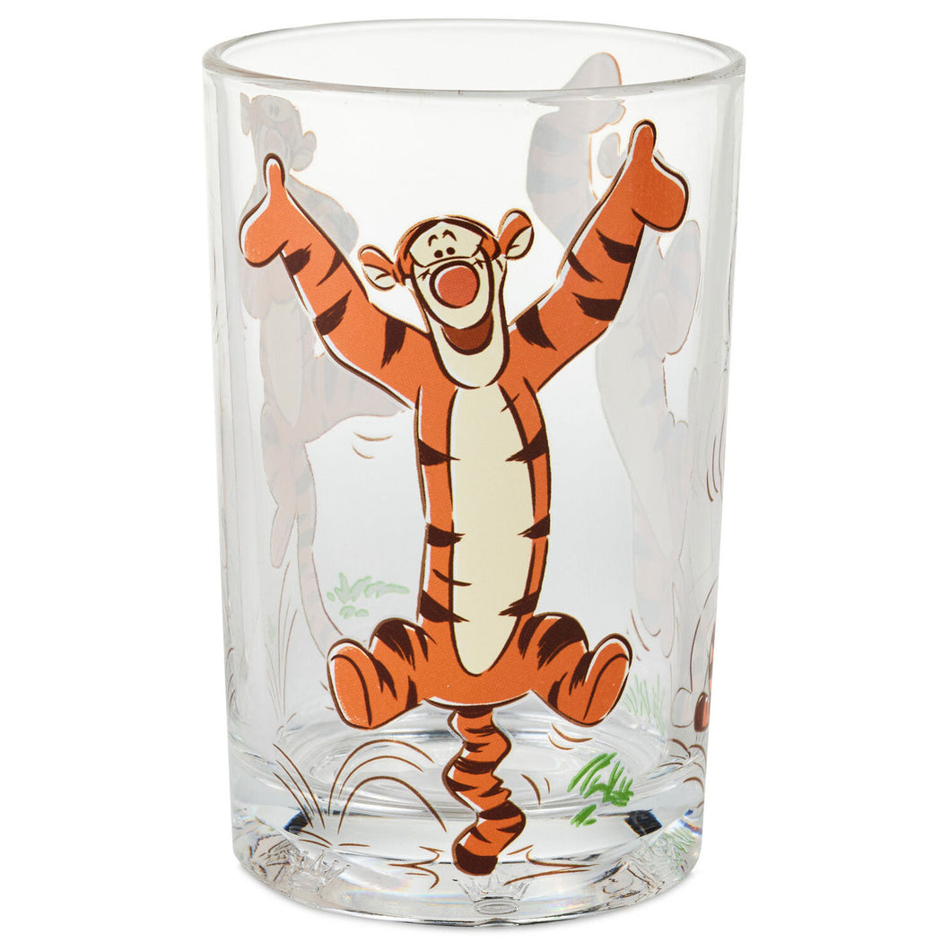 Hallmark Disney Winnie the Pooh Bouncing Tigger Collectible Drinking Glass, 13.5 oz.
