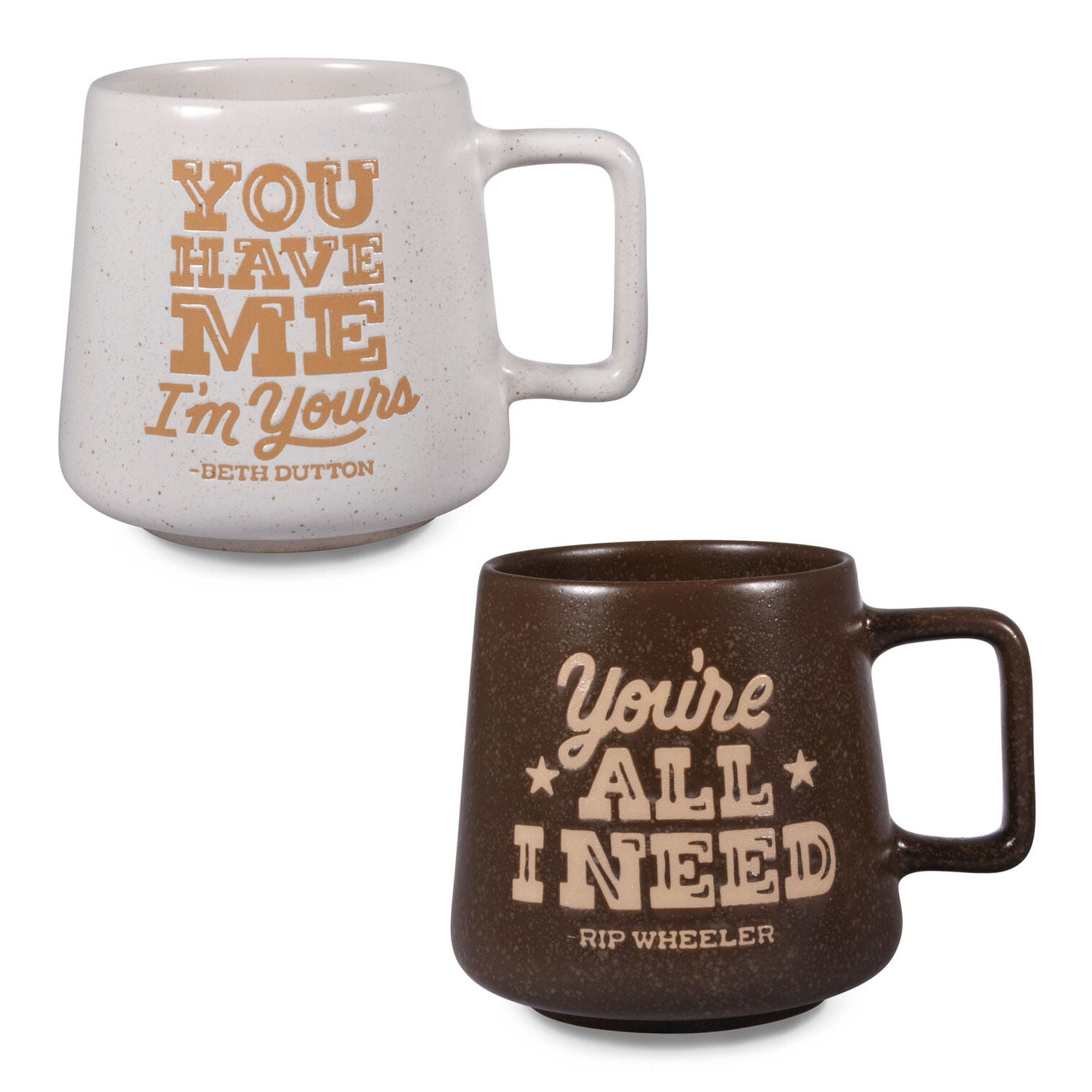 Hallmark Yellowstone Beth Dutton and Rip Wheeler Mugs, Set of 2