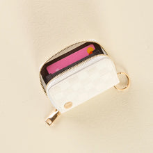 Load image into Gallery viewer, The Darling Effect White Check Zip Around Wallet
