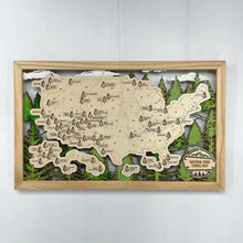 Load image into Gallery viewer, Makery Maven Co. National Parks Map
