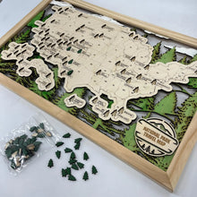 Load image into Gallery viewer, Makery Maven Co. National Parks Map
