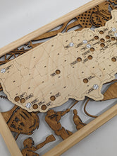 Load image into Gallery viewer, Makery Maven Co. National Baseball Stadium Map
