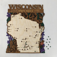 Load image into Gallery viewer, Makery Maven Co. Wisconsin State Park Map
