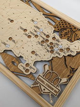 Load image into Gallery viewer, Makery Maven Co. National Baseball Stadium Map
