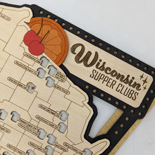 Load image into Gallery viewer, Makery Maven Co. Wisconsin Supper Club Map
