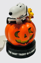 Load image into Gallery viewer, Hallmark Peanuts Vampire Snoopy and Woodstock Halloween Figurine With Sound, 5.5"
