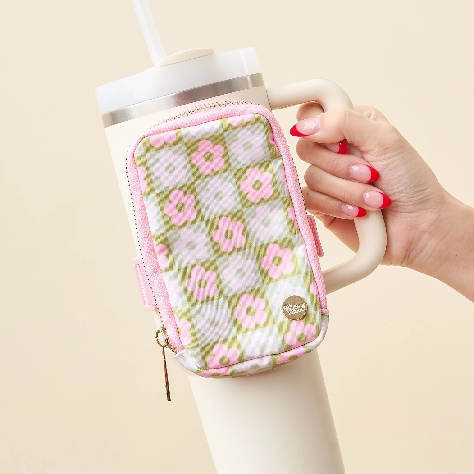 The Darling Effect Tumbler Fanny Pack - Flower Check