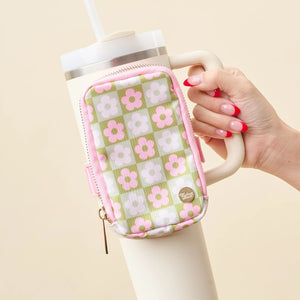 The Darling Effect Tumbler Fanny Pack - Flower Check