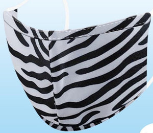 KIDS Reusable Two-Layer Face Mask - Zebra