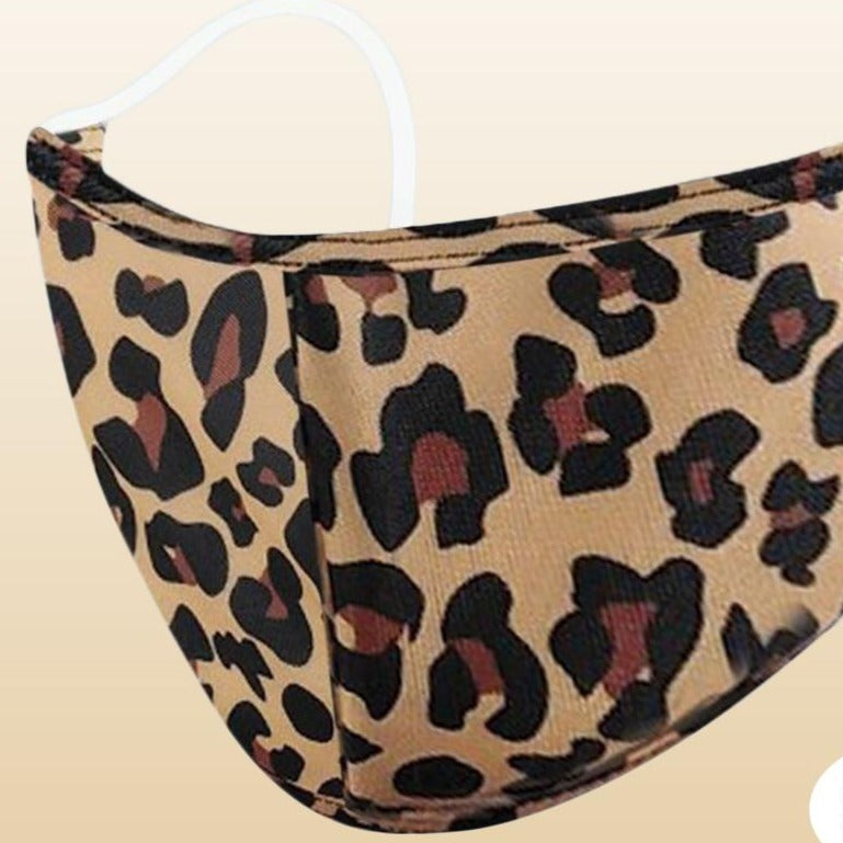 KIDS Reusable Two-Layer Face Mask - Leopard