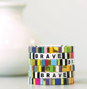 Alexa's Angels Always Brave Tile Bracelet