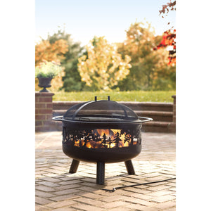 Plow and Hearth Timberline Wood-Burning Fire Pit