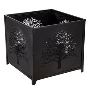 Plow and Hearth Square Tree of Life Fire Pit