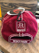 Load image into Gallery viewer, Robin Ruth Wisconsin Est 1848 Cap - Red
