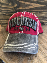 Load image into Gallery viewer, Robin Ruth Wisconsin Est 1848 Cap - Red
