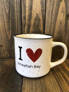 I ❤️ Whitefish Bay Mug, 13 oz