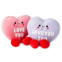 Load image into Gallery viewer, Hallmark Better Together Conversation Hearts Magnetic Plush, 4.75&quot;
