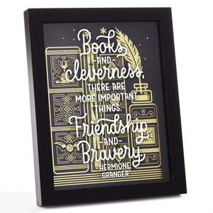 Hallmark Harry Potter™ Friendship and Bravery Hermione Granger™ Framed Quote Sign, 8x10