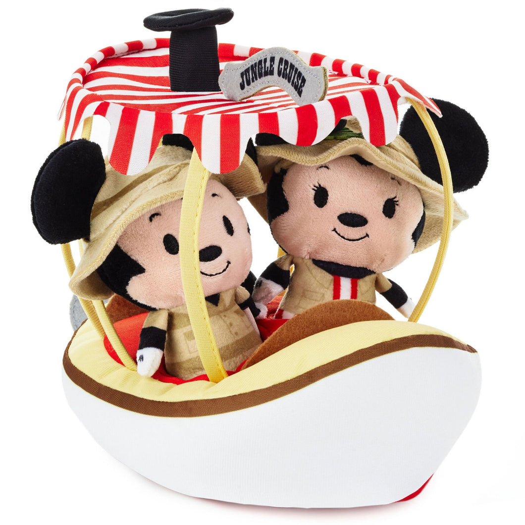 Hallmark itty bittys® Walt Disney World 50th Anniversary Jungle Cruise Mickey and Minnie Plush, Set of 3