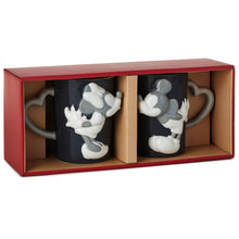 Load image into Gallery viewer, Hallmark Disney Mickey and Minnie Kissyface Mugs, Set of 2
