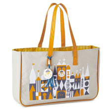 Load image into Gallery viewer, Hallmark Walt Disney World 50th Anniversary &quot;it&#39;s a small world&quot; Canvas Tote Bag
