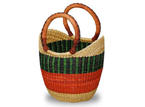 African Market Baskets Woven Mini Shopping Tote