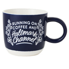 Load image into Gallery viewer, Hallmark Running on Coffee and Hallmark Channel Mug, 16 oz.
