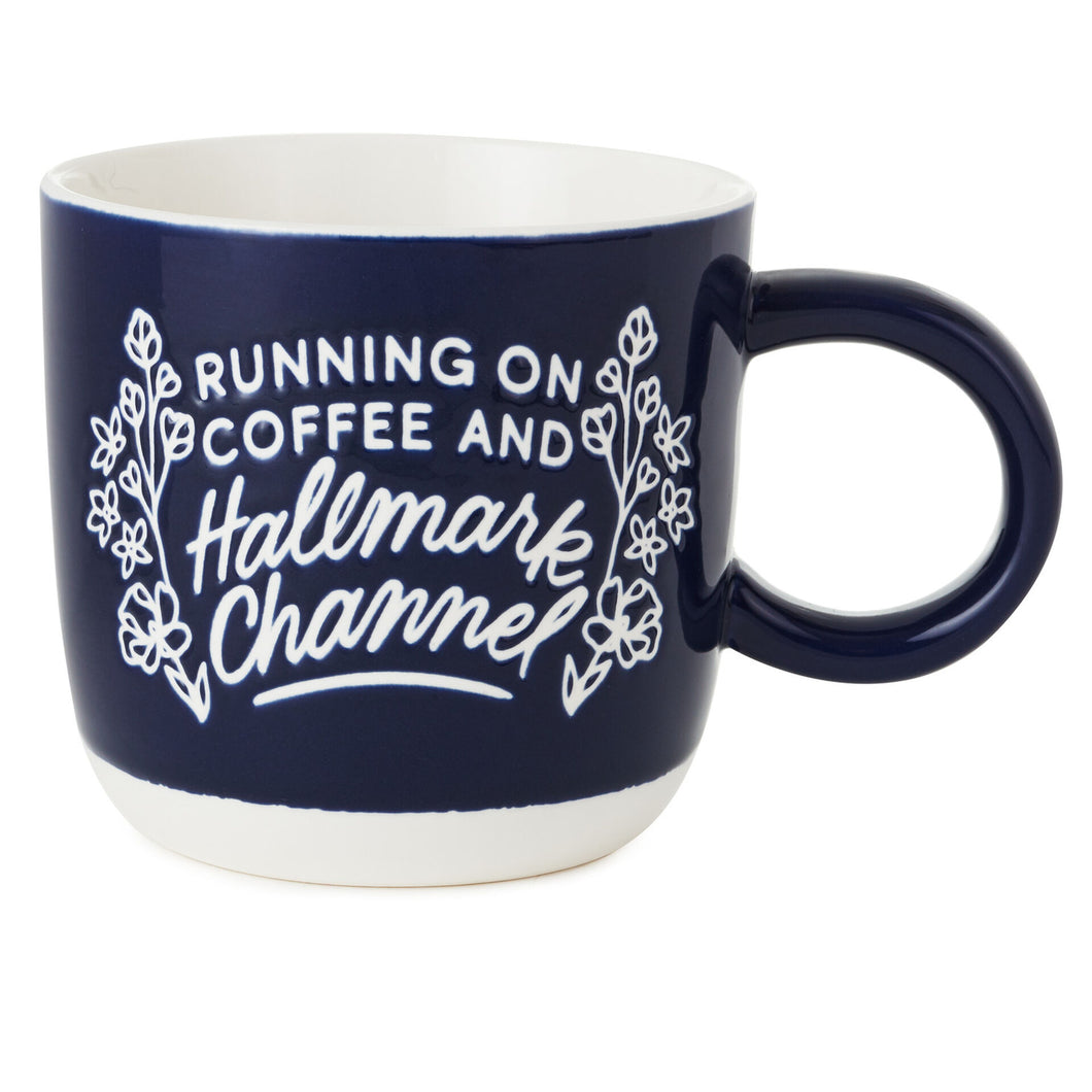 Hallmark Running on Coffee and Hallmark Channel Mug, 16 oz.