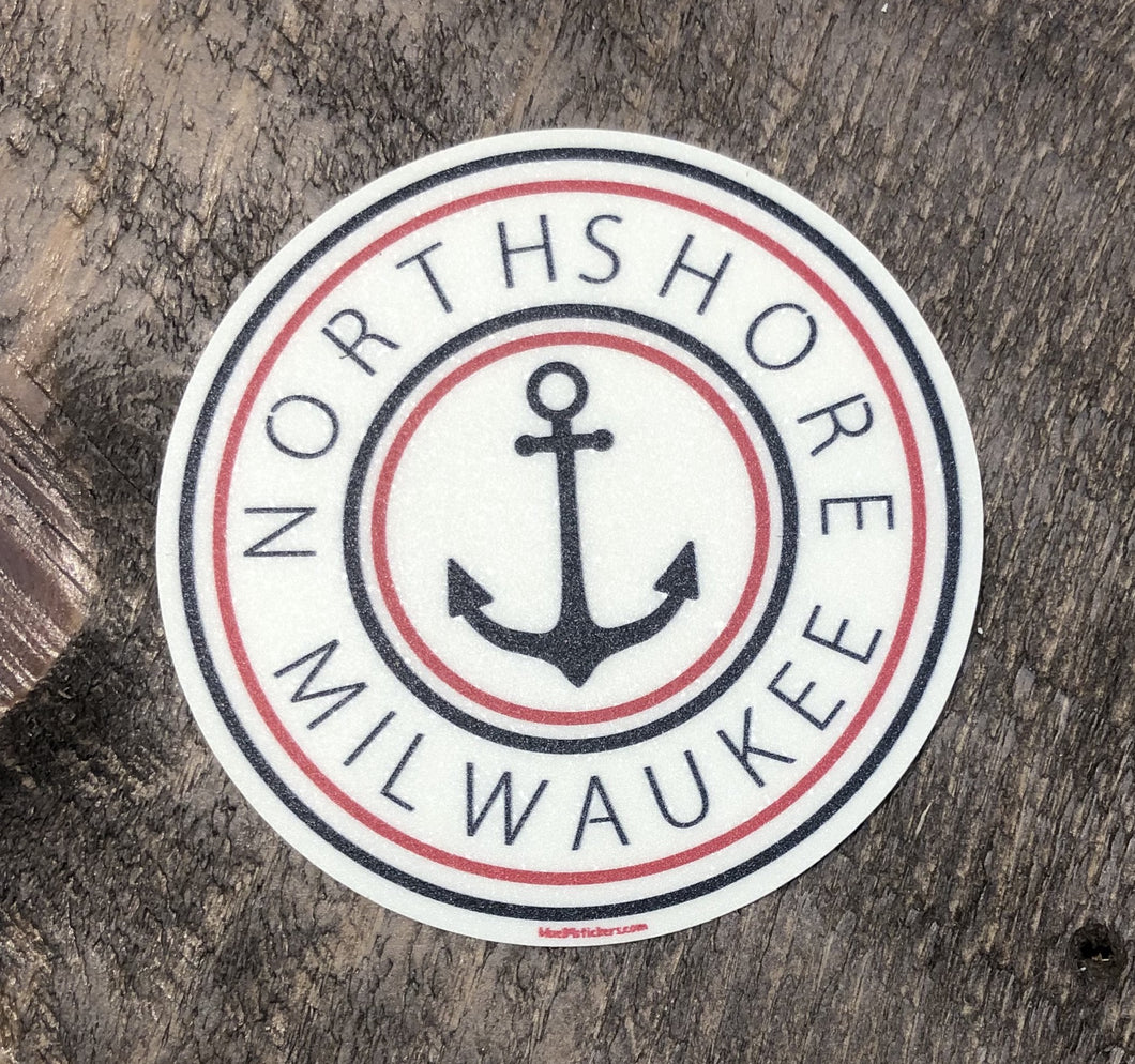 North Shore Milwaukee Anchor Decal