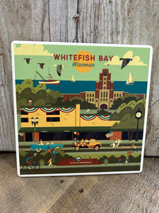 Whitefish Bay Ceramic Trivet